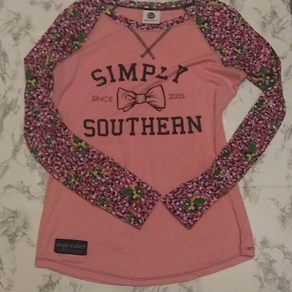 Simply Southern long sleeve reglan tee - Picture 2 of 8